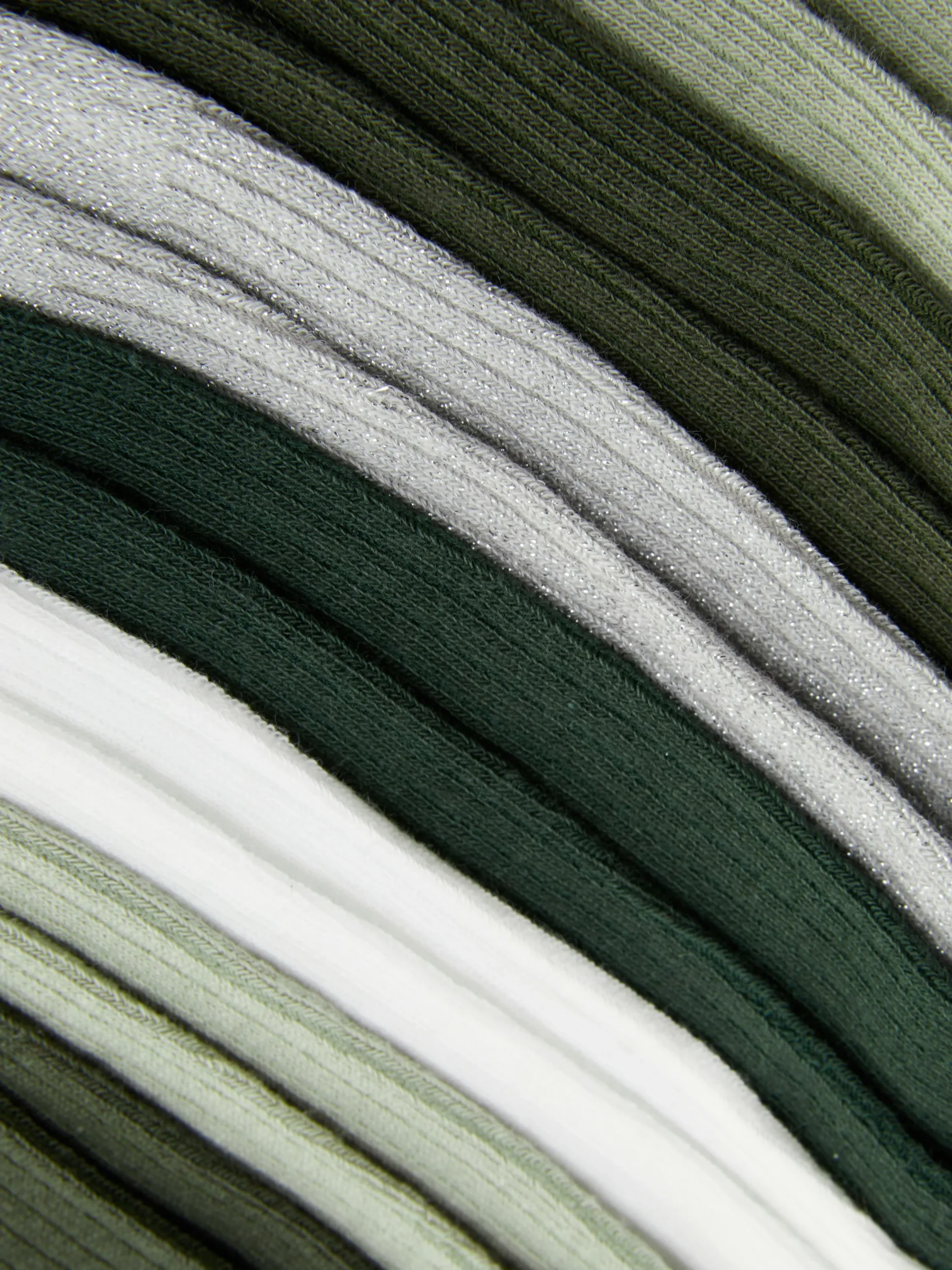 Chaussettes|Primark 7 Paires De Socquettes Ton Sur Ton Vert
