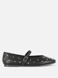 Ballerines|Primark Babies à Clous Noir