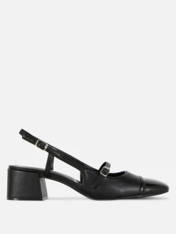 Chaussures À Talons|Primark Babies à Talon Bloc Ouvert Noir