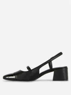 Chaussures À Talons|Primark Babies à Talon Bloc Ouvert Noir