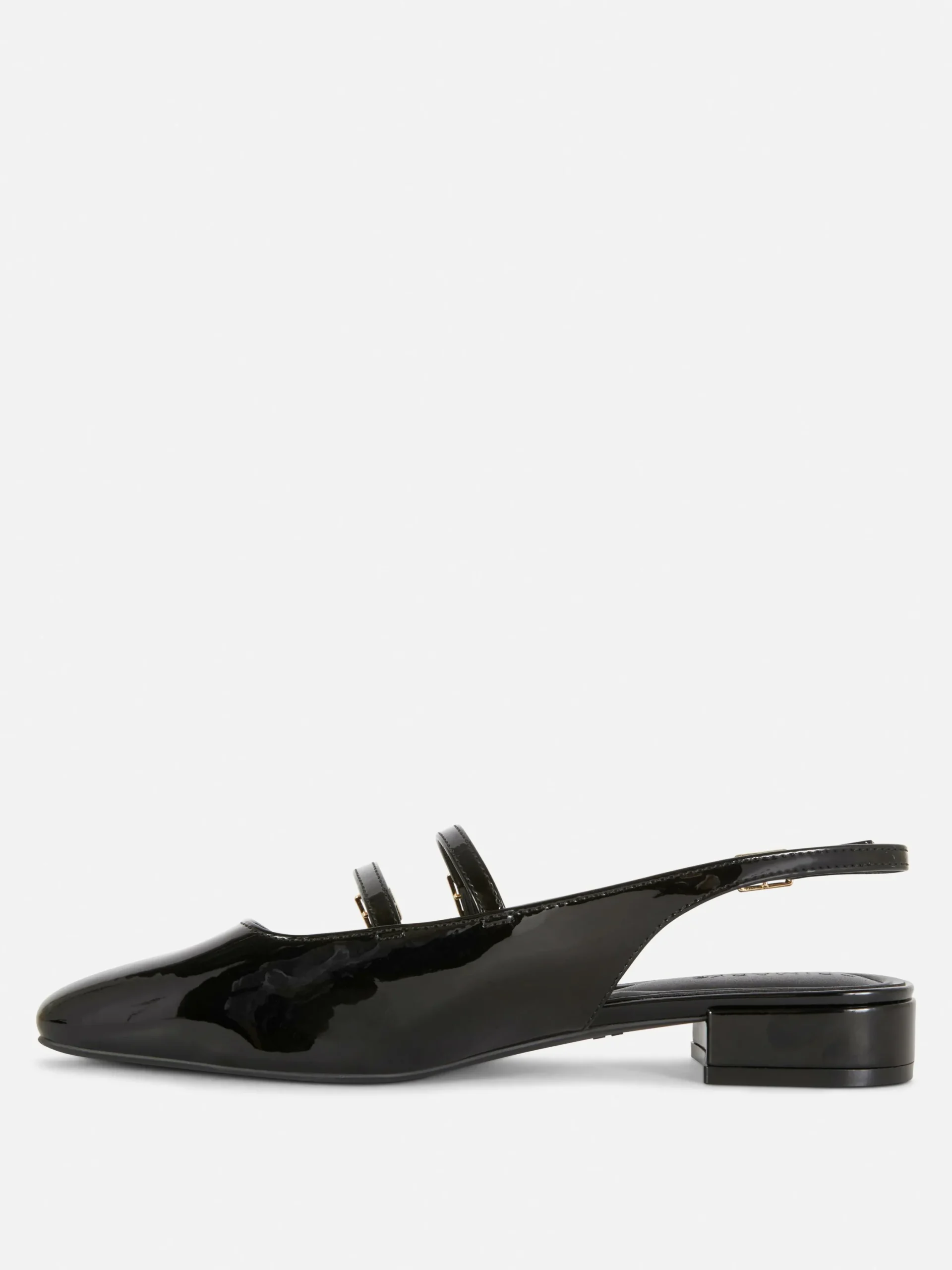 Vêtements Gothiques|Ballerines|Primark Babies à Talon Ouvert Et Double Bride Noir