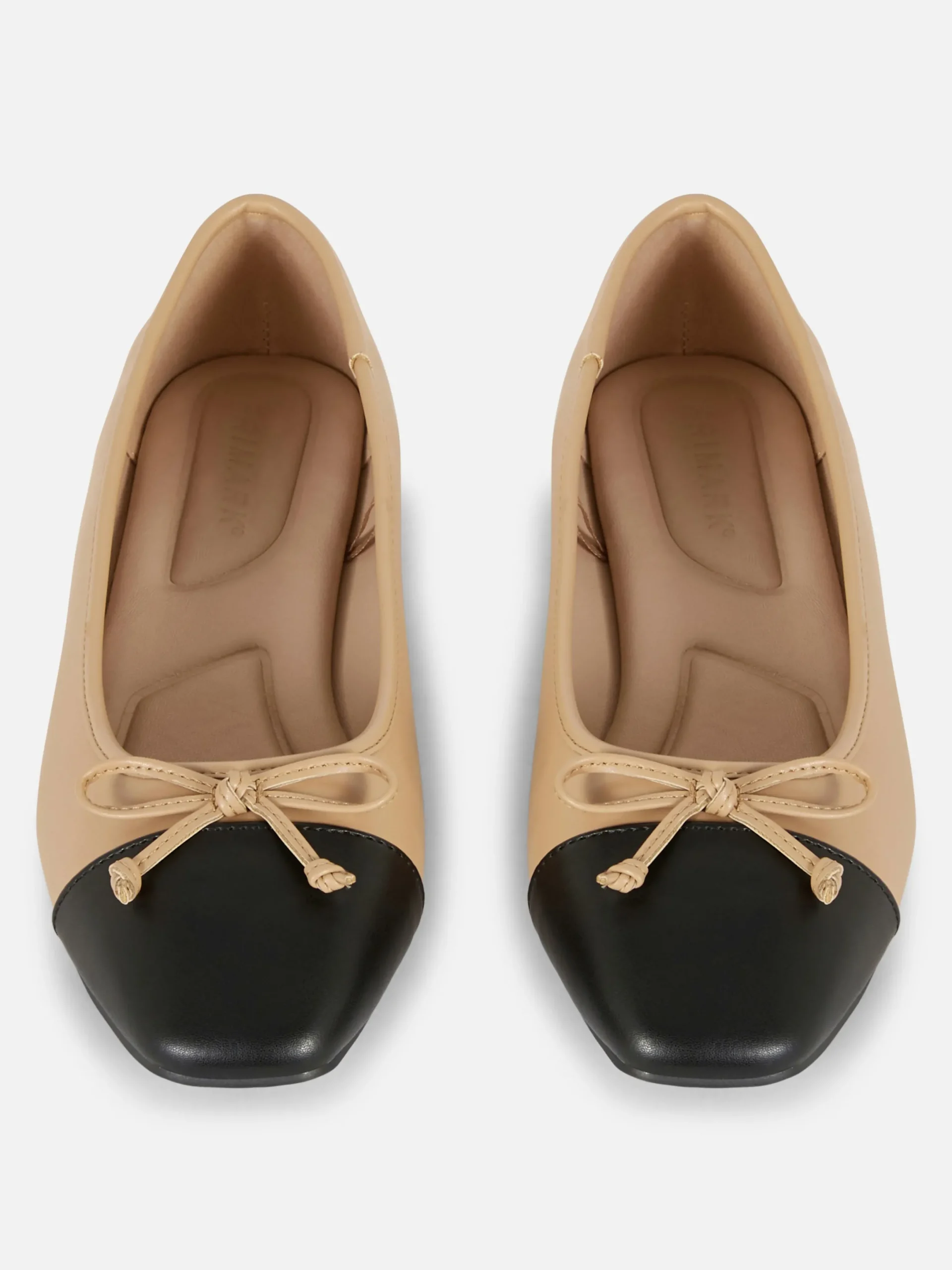 Ballerines|Primark Ballerines à Bout Renforcé Contrastant Camel