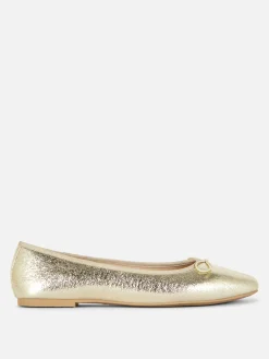 Ballerines|Primark Ballerines à Nœud Doré