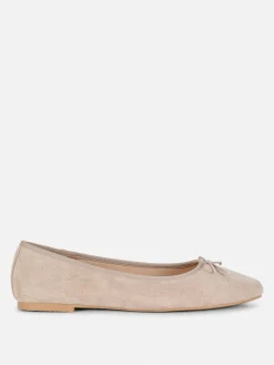 Ballerines|Primark Ballerines à Nœuds En Suédine Naturel