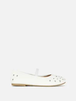 Ballerines|Primark Ballerines Découpe Laser étoiles Blanc