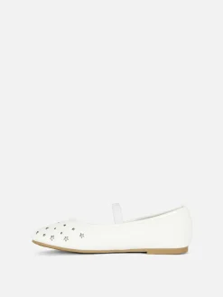 Ballerines|Primark Ballerines Découpe Laser étoiles Blanc