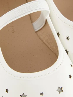 Ballerines|Primark Ballerines Découpe Laser étoiles Blanc