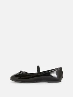 Ballerines|Primark Ballerines En Simili Cuir Verni Noir
