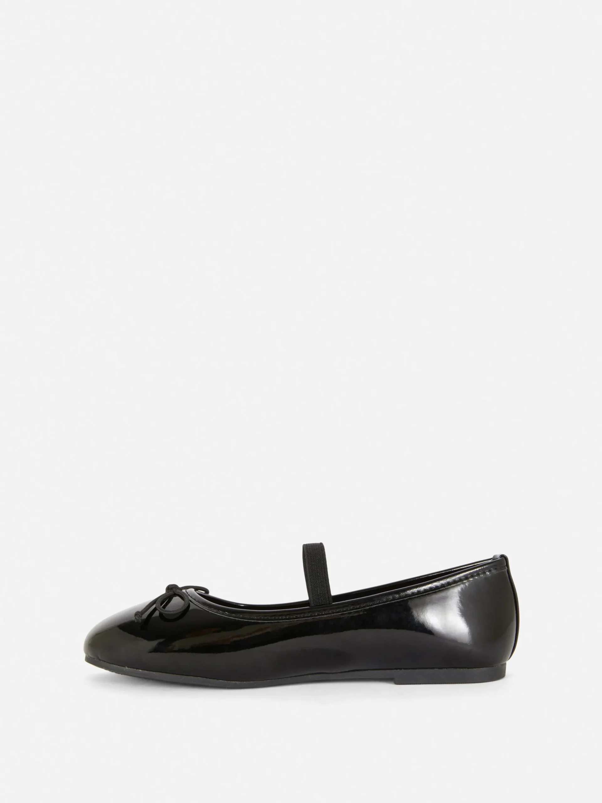 Ballerines|Primark Ballerines En Simili Cuir Verni Noir
