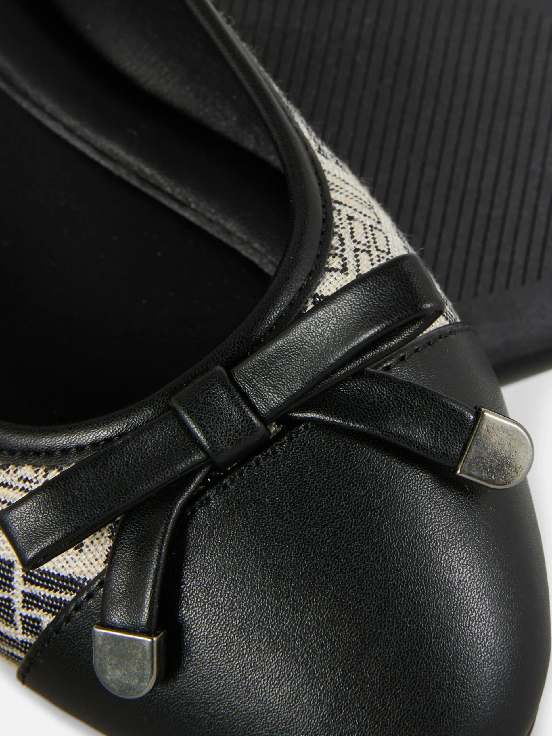 Ballerines|Primark Ballerines Monogramme Noir