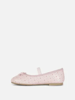 Ballerines|Primark Ballerines Pailletées Découpées Au Laser Rose
