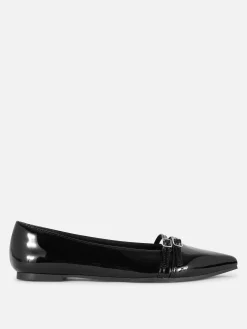 Ballerines|Primark Ballerines Vernies à Bout Pointu Noir