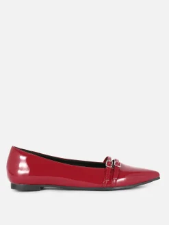 Ballerines|Primark Ballerines Vernies à Bout Pointu Rouge