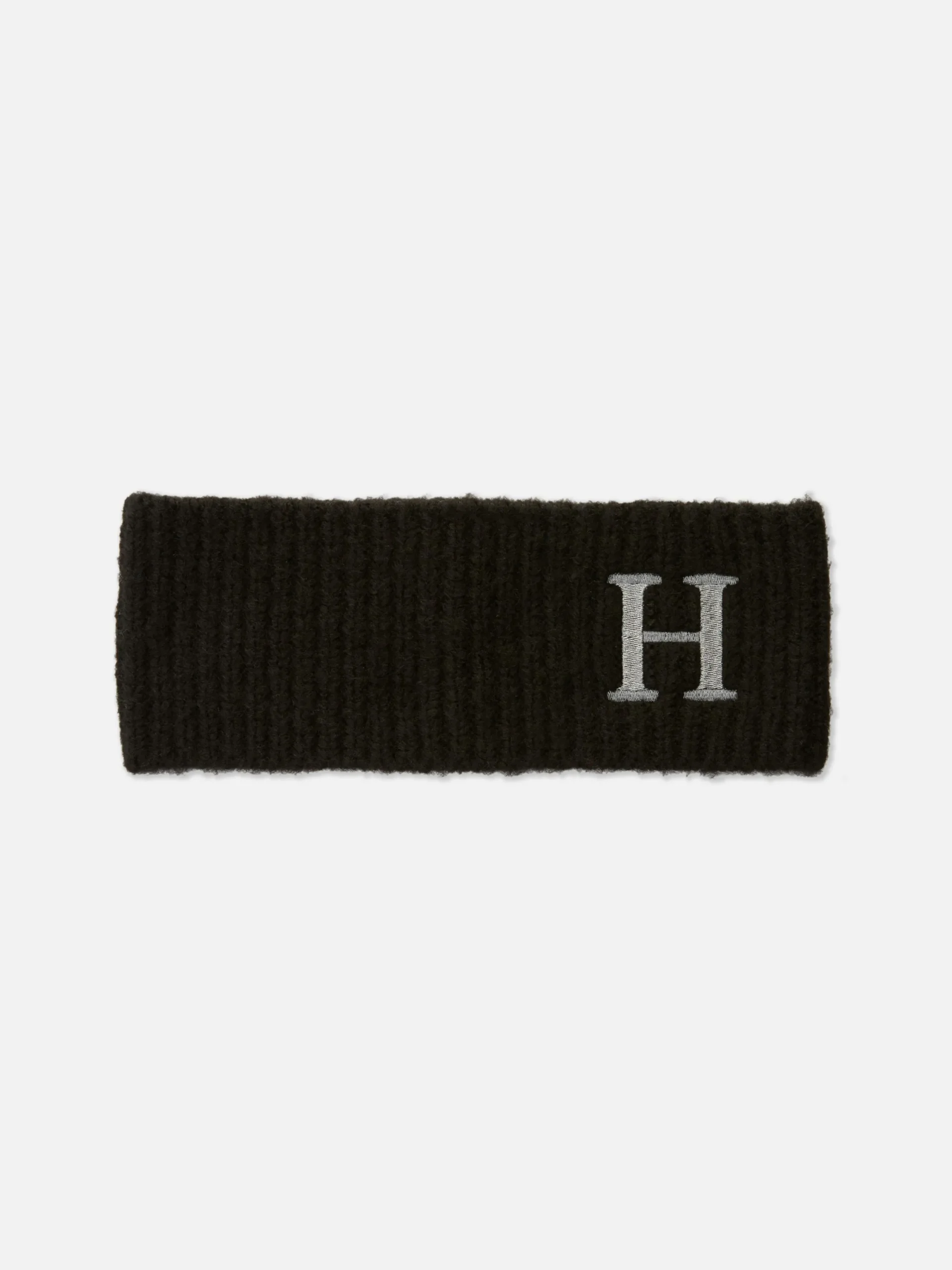 Accessoires Cheveux|Chapeaux, Gants Et Écharpes|Primark Bandeau En Tricot Avec Initiale Brodée Noir
