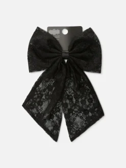 Accessoires Halloween|Vêtements Gothiques|Primark Barrette à Nœud Beetlejuice X Colleen Atwood Noir