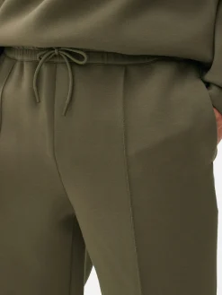 Bas De Jogging|Primark Bas De Jogging à Pinces Et à Revers Kem Kaki