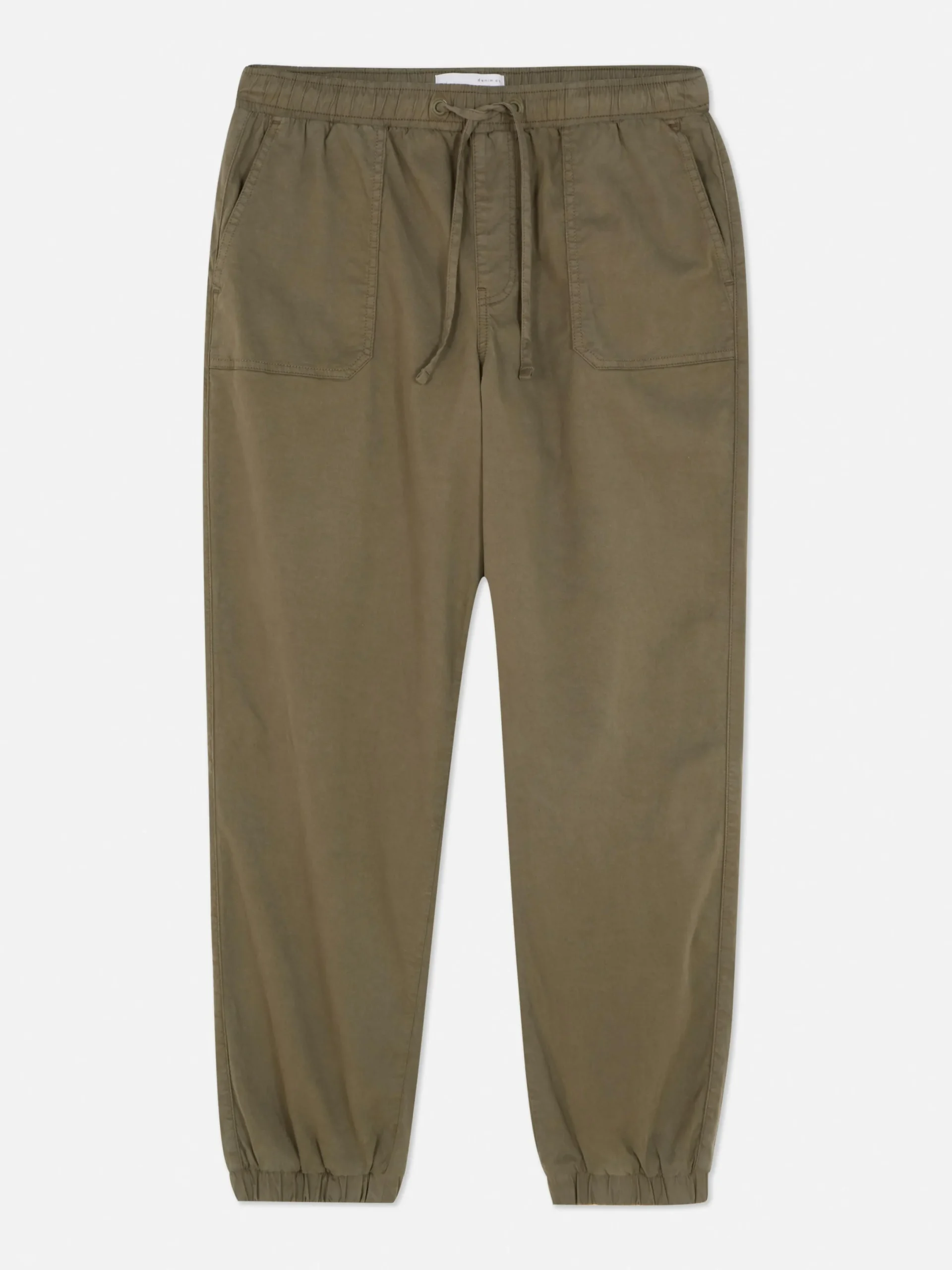 Bas De Jogging|Primark Bas De Jogging à Revers Et Cordon De Serrage Kaki