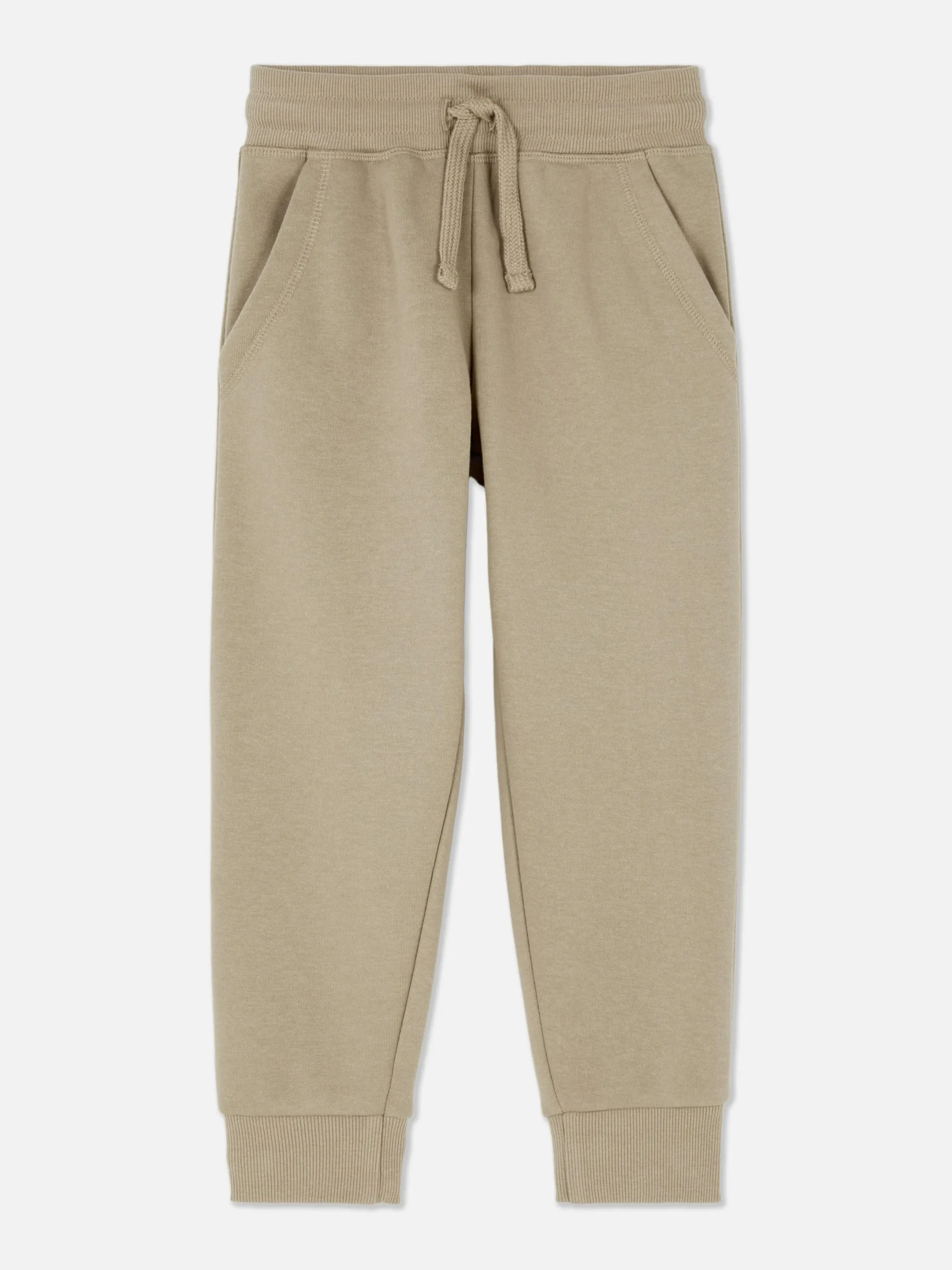 Bas De Jogging|Primark Bas De Jogging à Revers Et Cordon De Serrage Grège