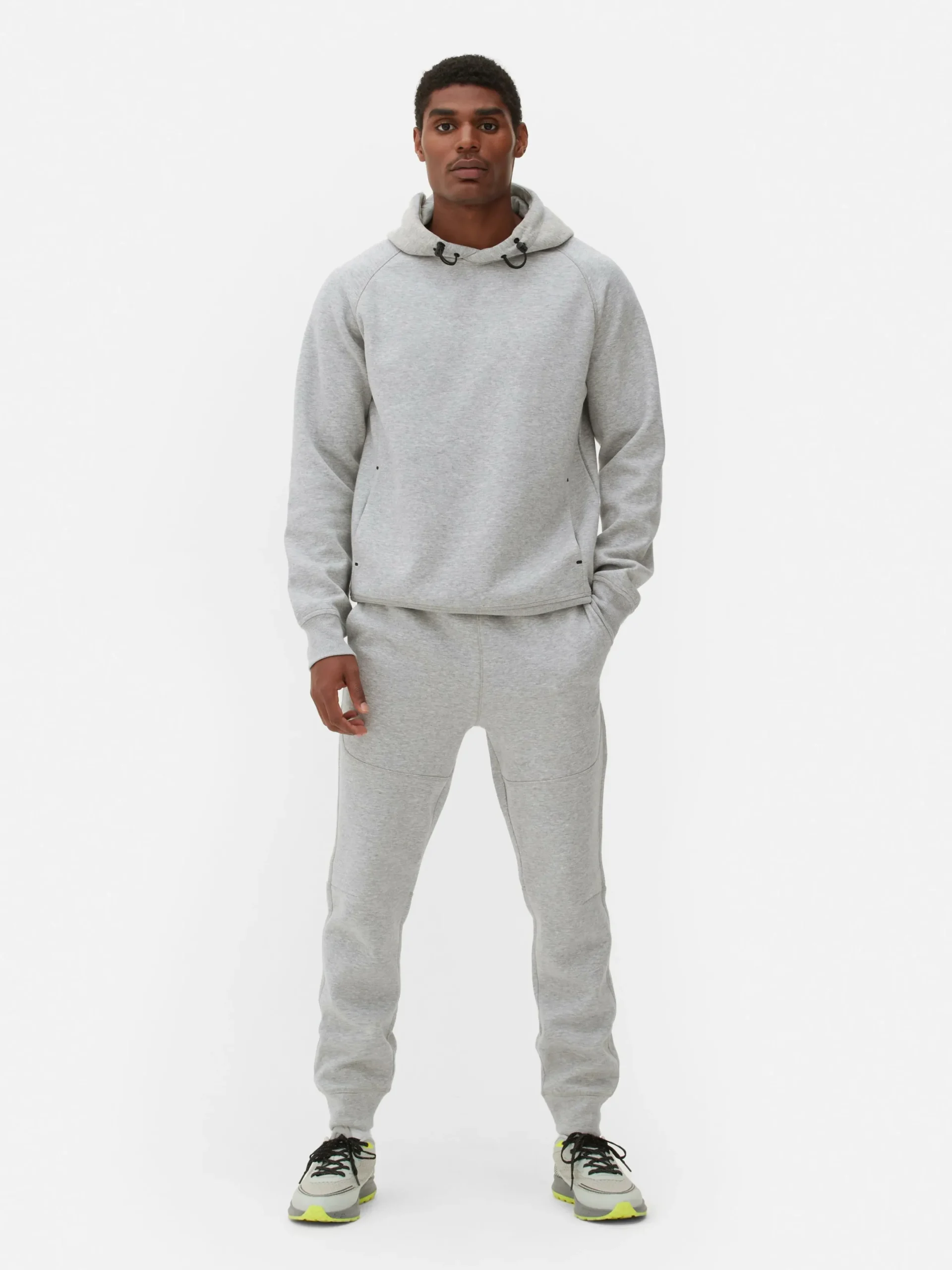 Vêtements De Sport|Bas De Jogging|Primark Bas De Jogging Contrecollé Coupe Slim Gris chiné