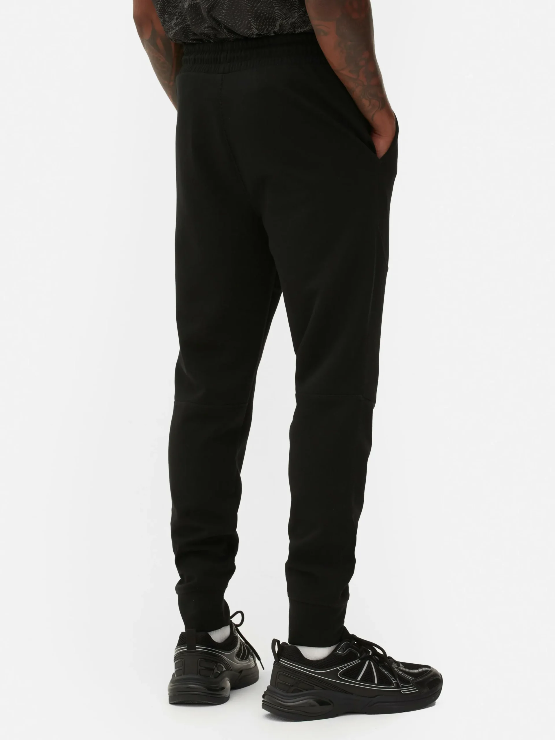 Vêtements De Sport|Bas De Jogging|Primark Bas De Jogging Contrecollé Coupe Slim Noir