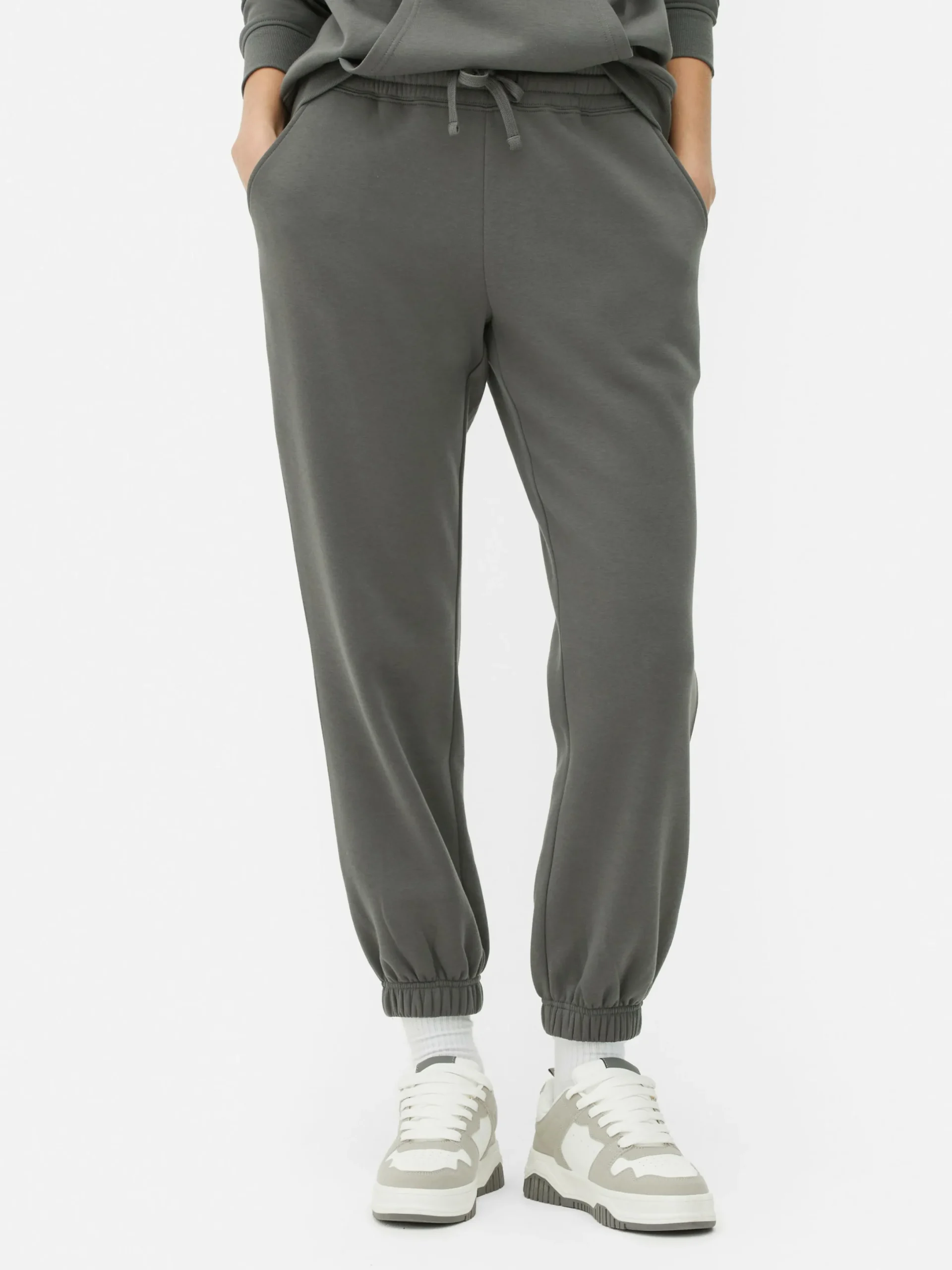 Bas De Jogging|Primark Bas De Jogging Coupe Droite Essential Gris ardoise