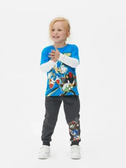 Bas De Jogging|Primark Bas De Jogging Graphique Sonic Le Hérisson Anthracite