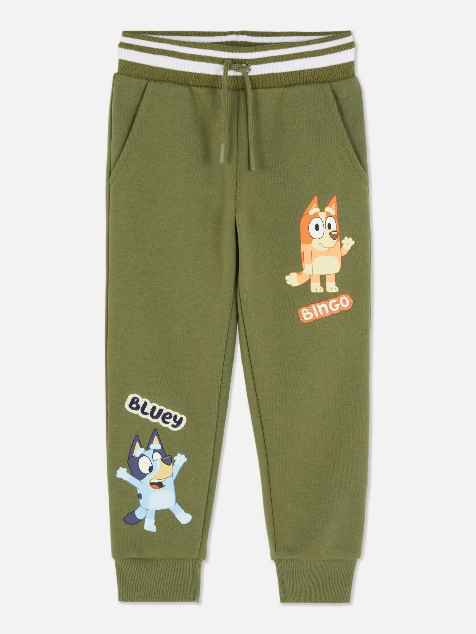 Bas De Jogging|Primark Bas De Jogging Graphique Bluey à Coordonner Kaki