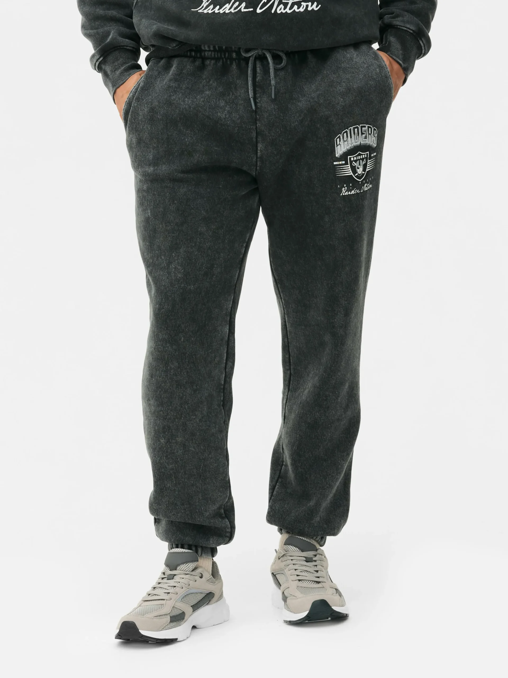 Bas De Jogging|Primark Bas De Jogging NFL Las Vegas Raiders à Coordonner Anthracite