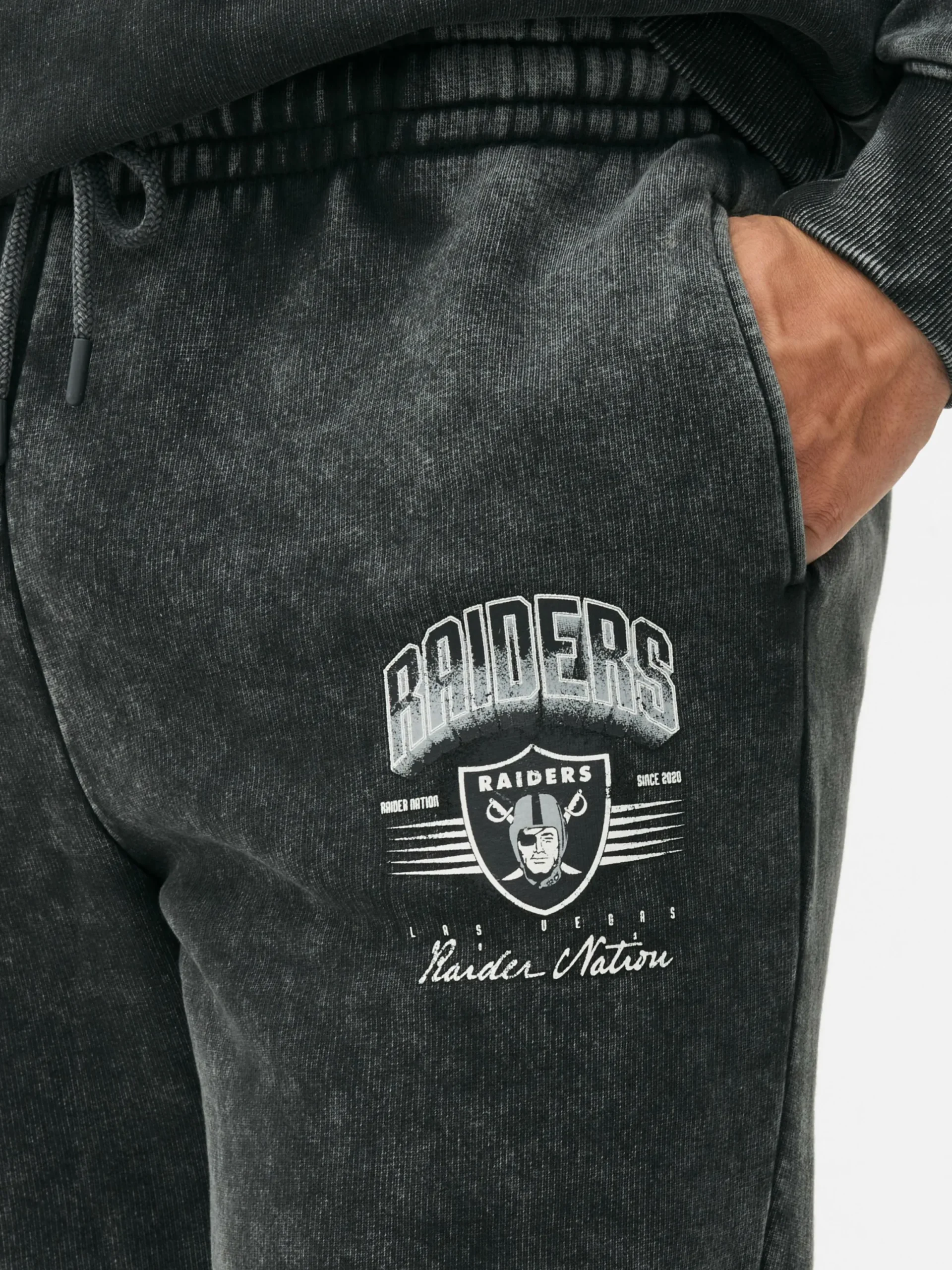 Bas De Jogging|Primark Bas De Jogging NFL Las Vegas Raiders à Coordonner Anthracite