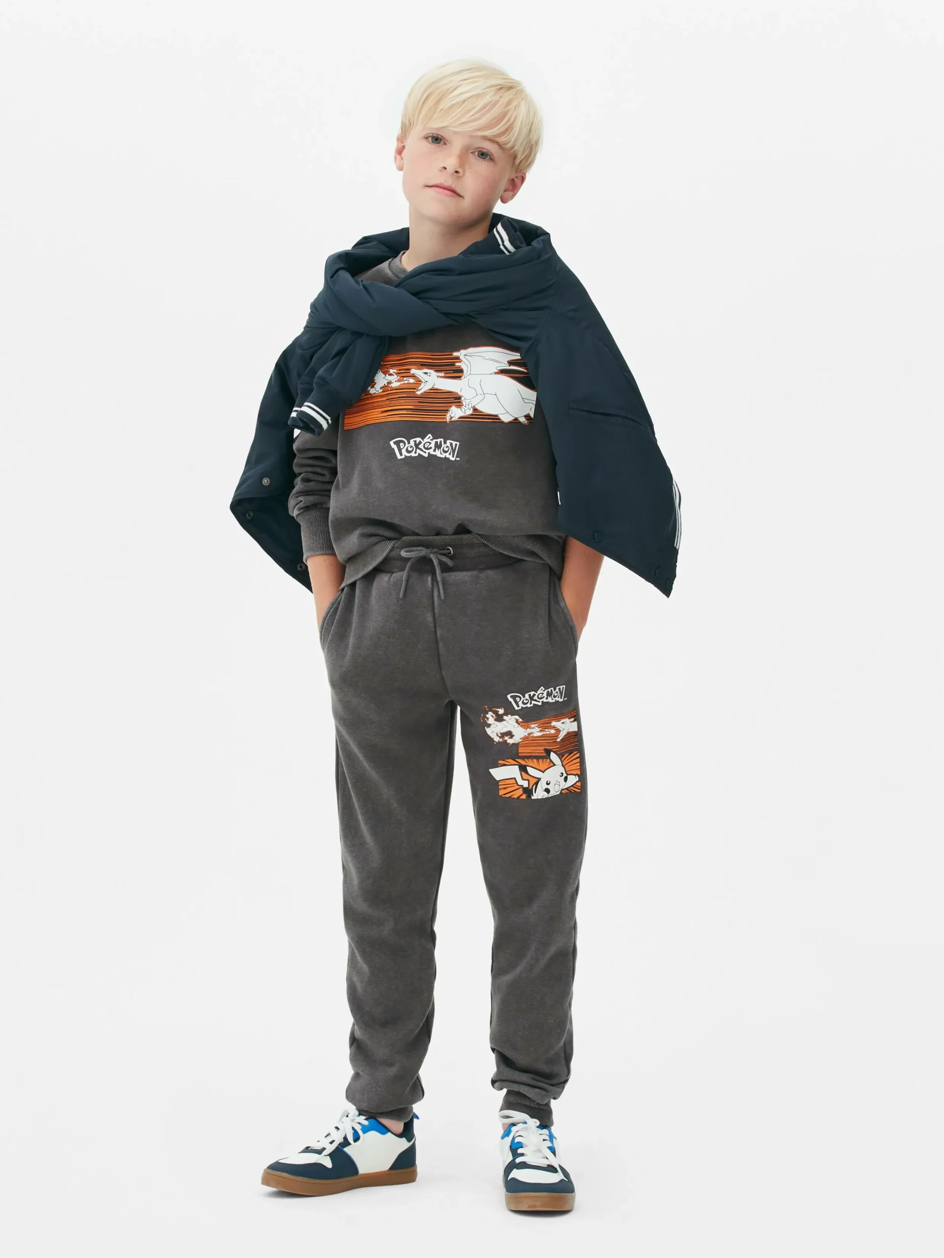 Bas De Jogging|Primark Bas De Jogging Pokémon Pikachu Et Dracaufeu Gris foncé