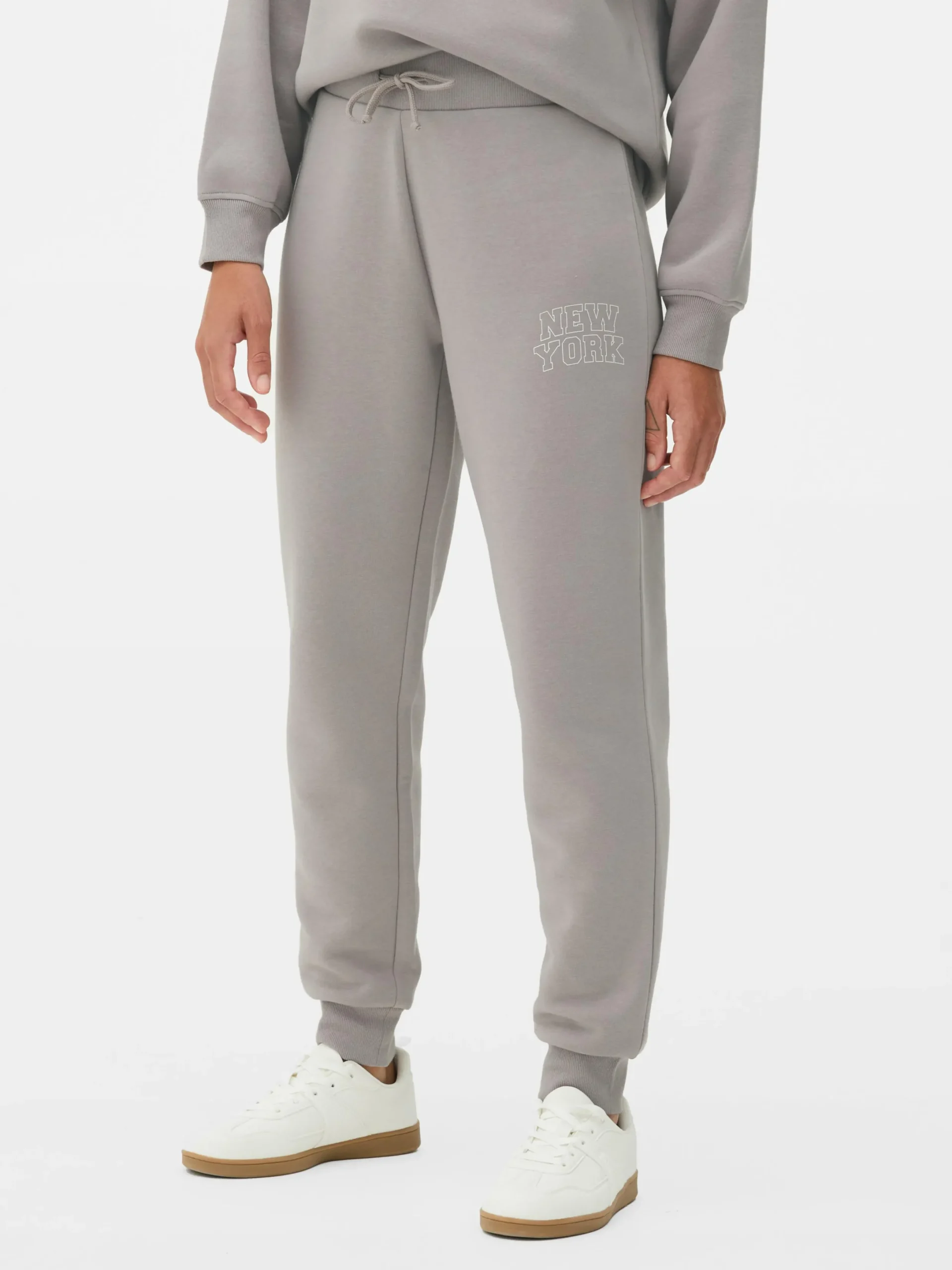 Bas De Jogging|Primark Bas De Jogging Skinny Graphique Gris