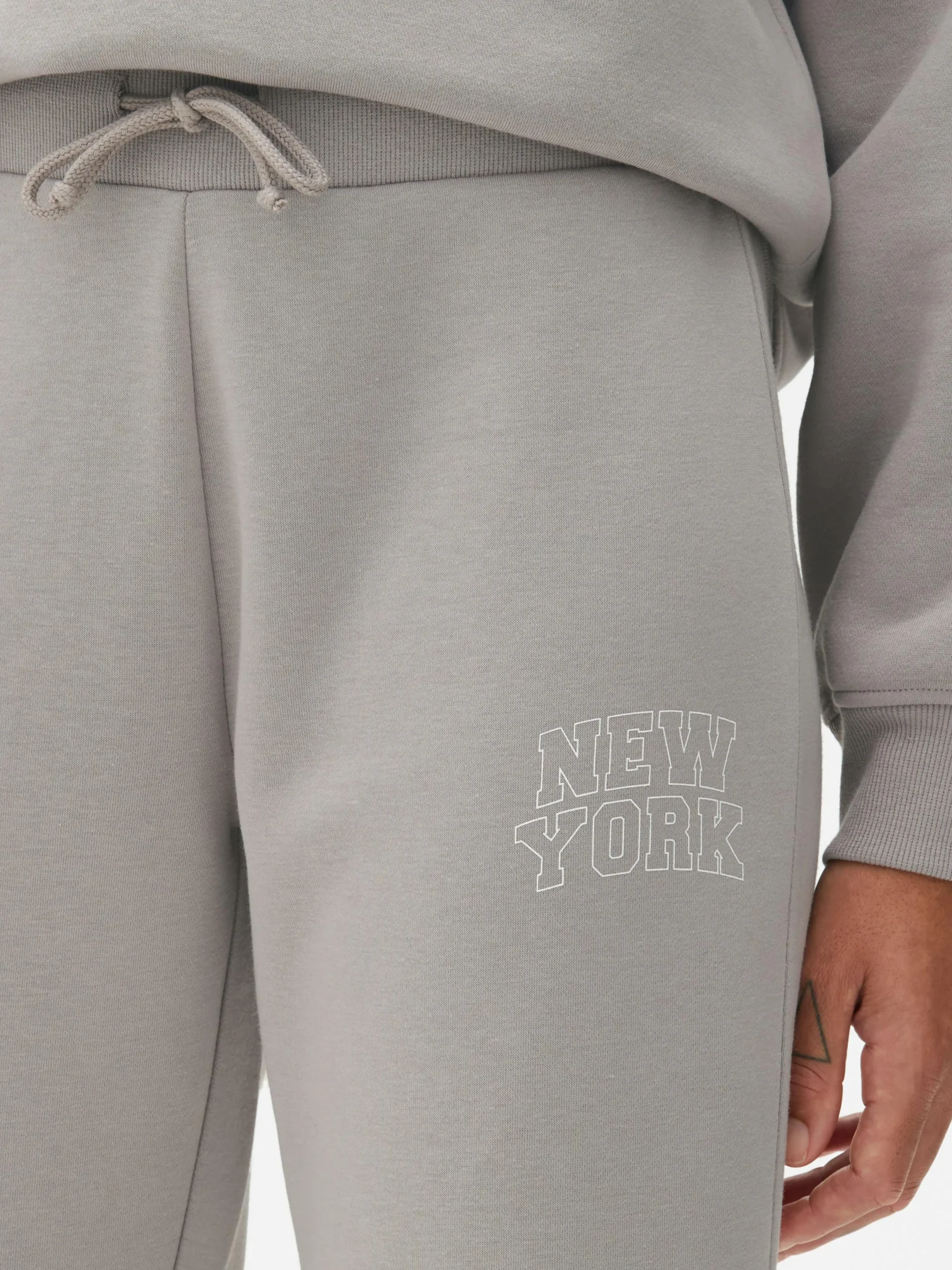 Bas De Jogging|Primark Bas De Jogging Skinny Graphique Gris
