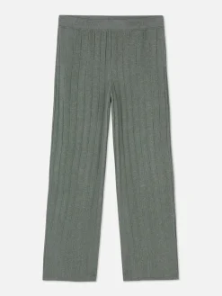 Bas De Pyjama|Primark Bas De Pyjama Côtelé Ultra-doux Kaki