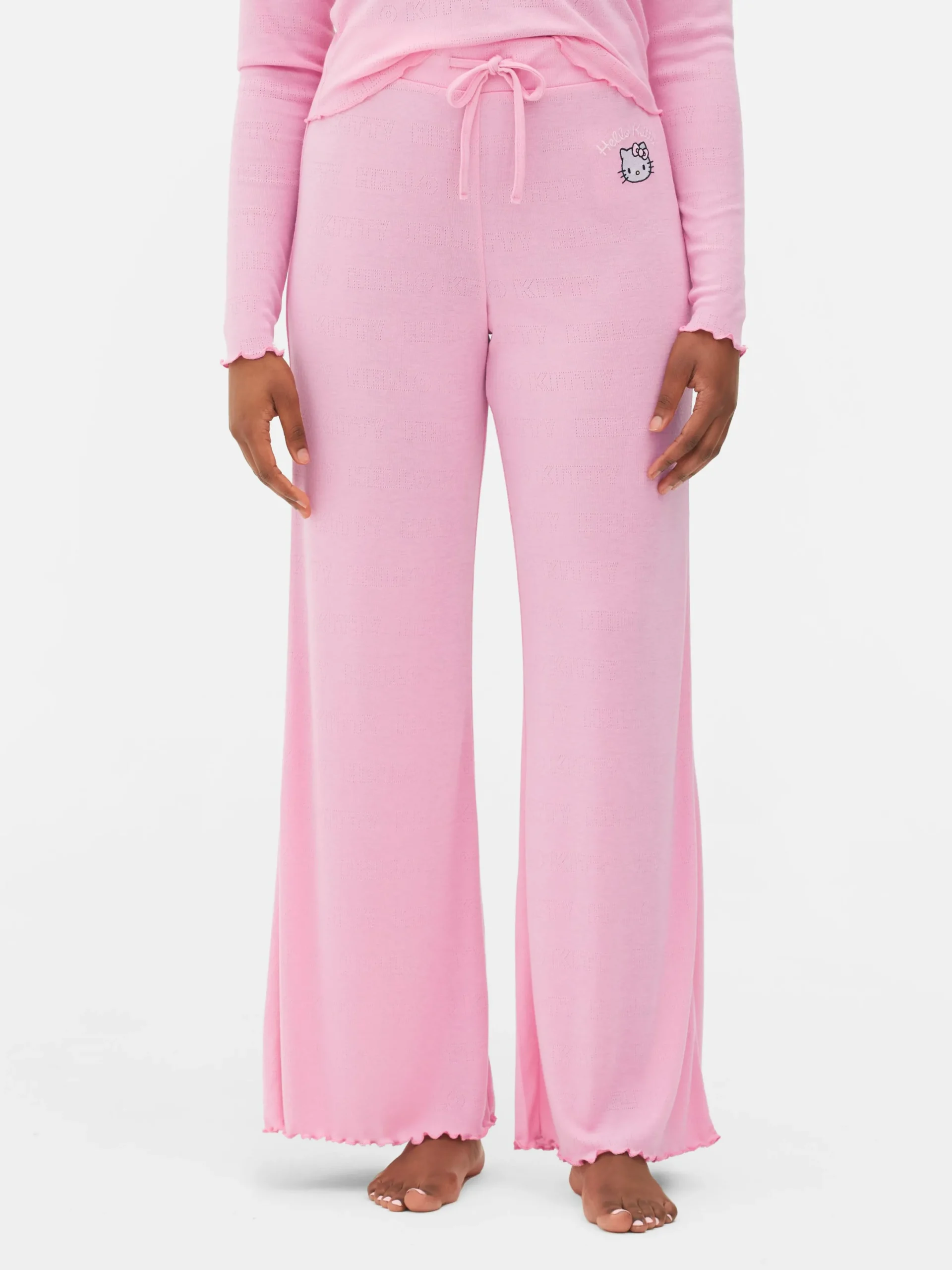 Bas De Pyjama|Primark Bas De Pyjama En Pointelle Hello Kitty Rose