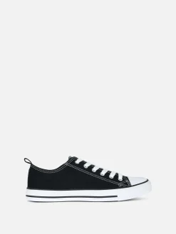 Baskets|Primark Baskets Basses Classiques En Toile Noir/Blanc