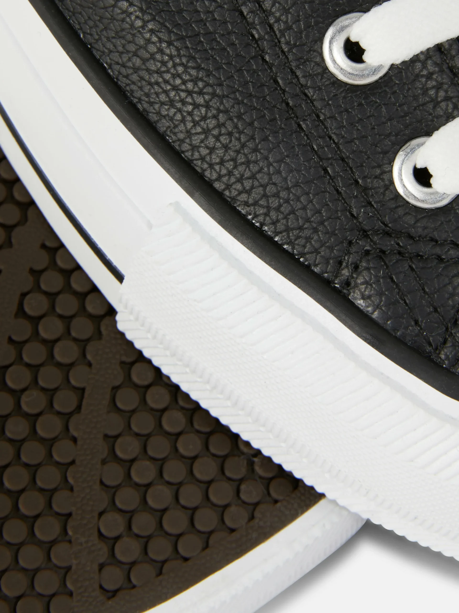 Baskets|Primark Baskets Basses Compensées En Simili Cuir Noir