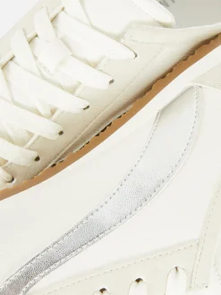 Baskets|Primark Baskets Basses De Tennis à Lacets Argent
