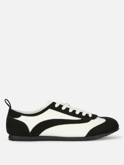 Baskets|Primark Baskets Basses De Tennis à Lacets Noir