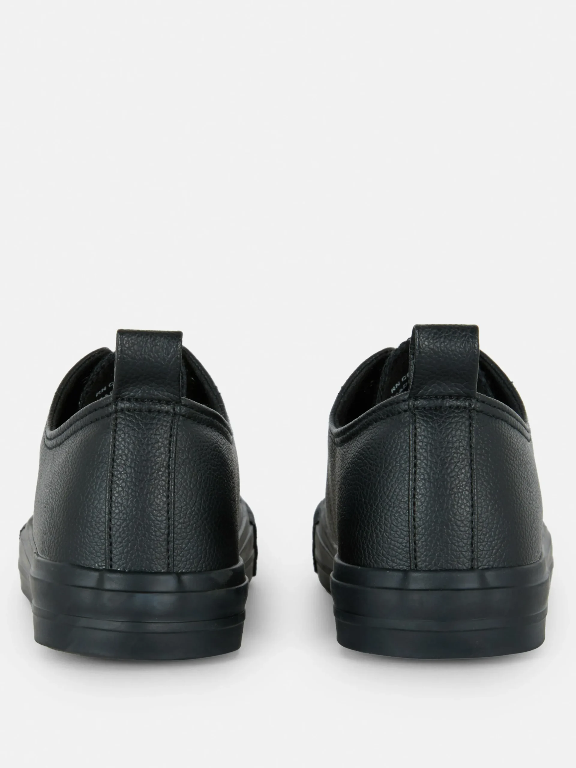 Baskets|Primark Baskets Basses En Simili Cuir Noir