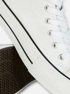 Baskets|Primark Baskets Classiques En Toile Blanc