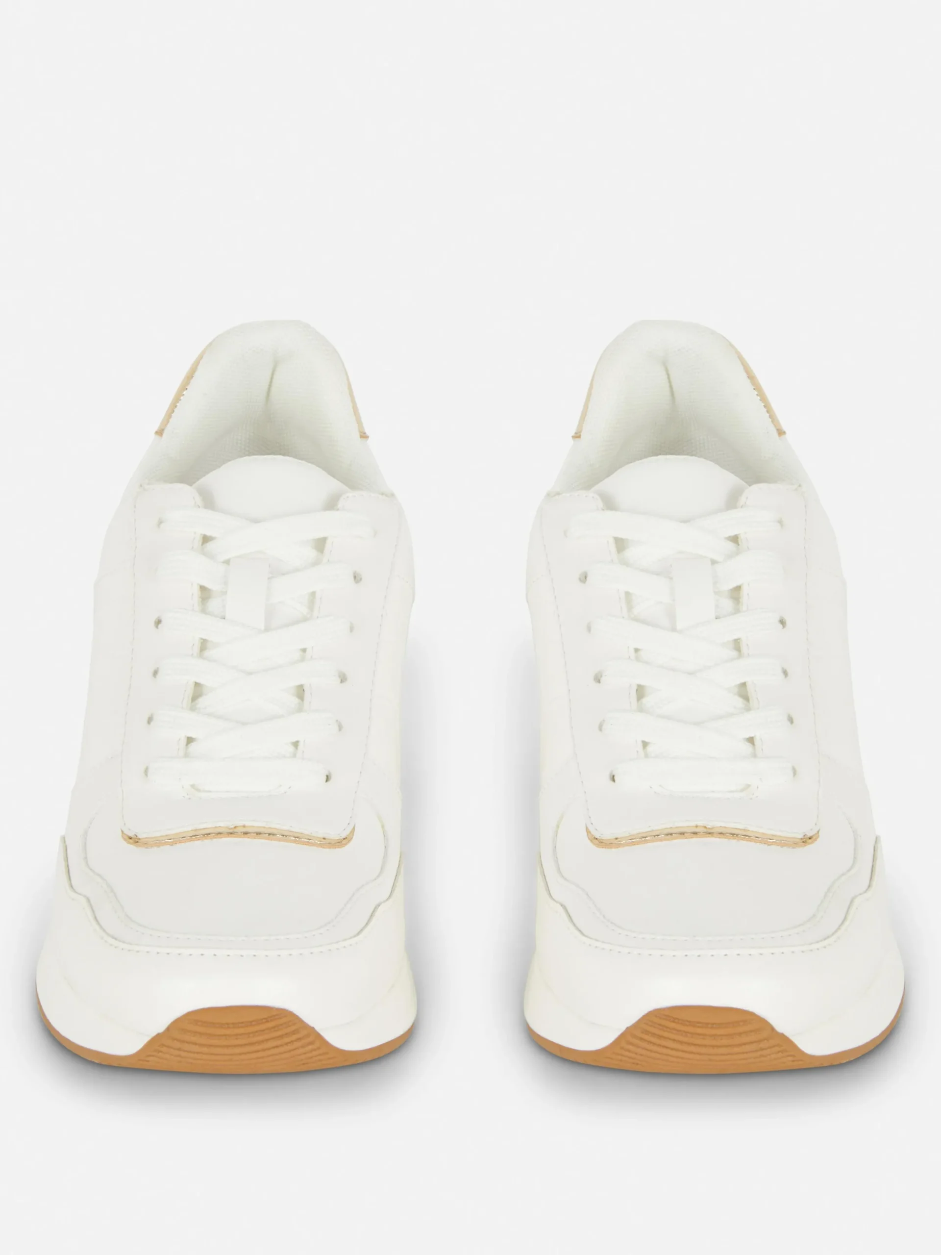 Baskets|Primark Baskets Compensées à Lacets Blanc