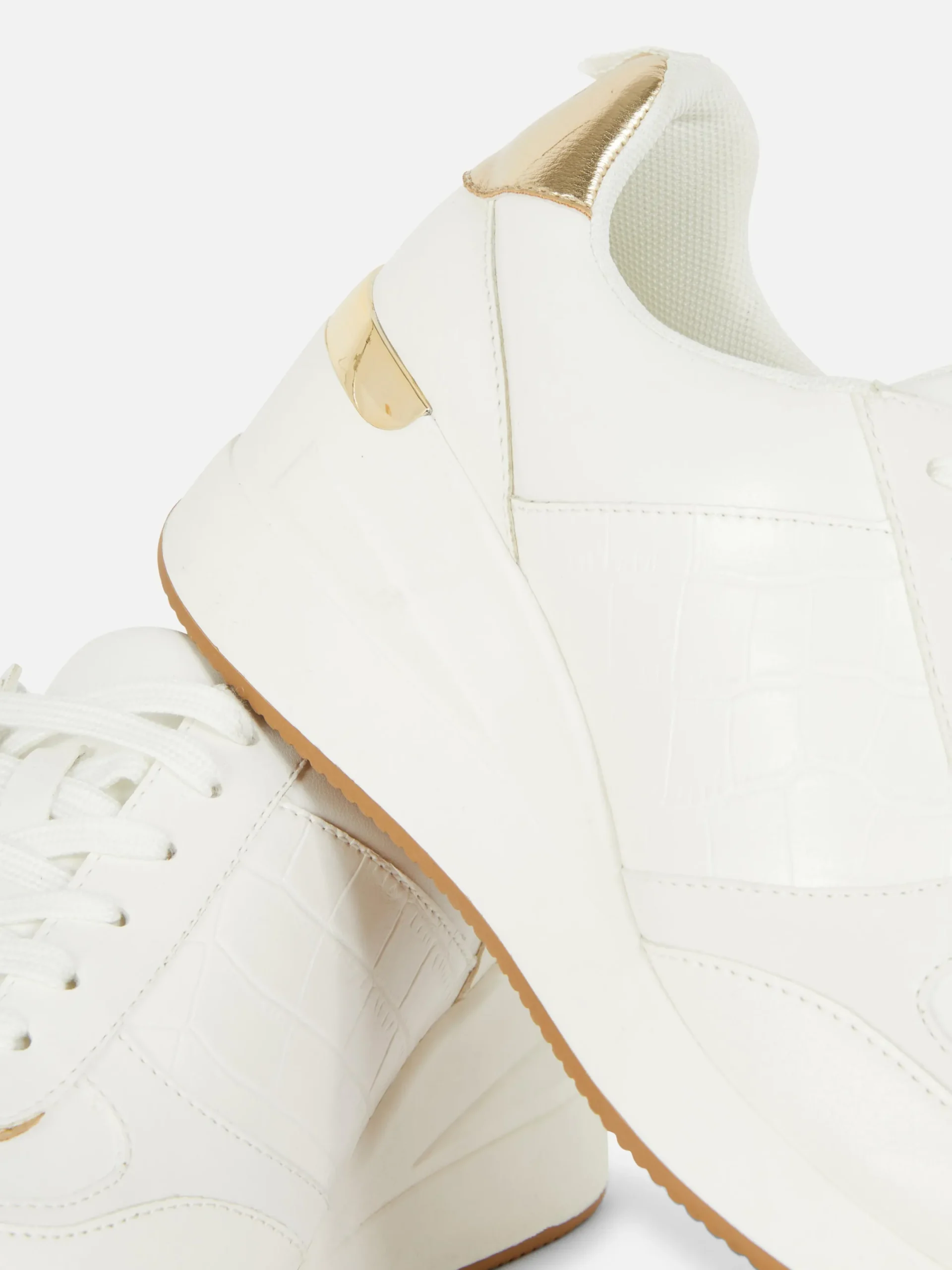 Baskets|Primark Baskets Compensées à Lacets Blanc