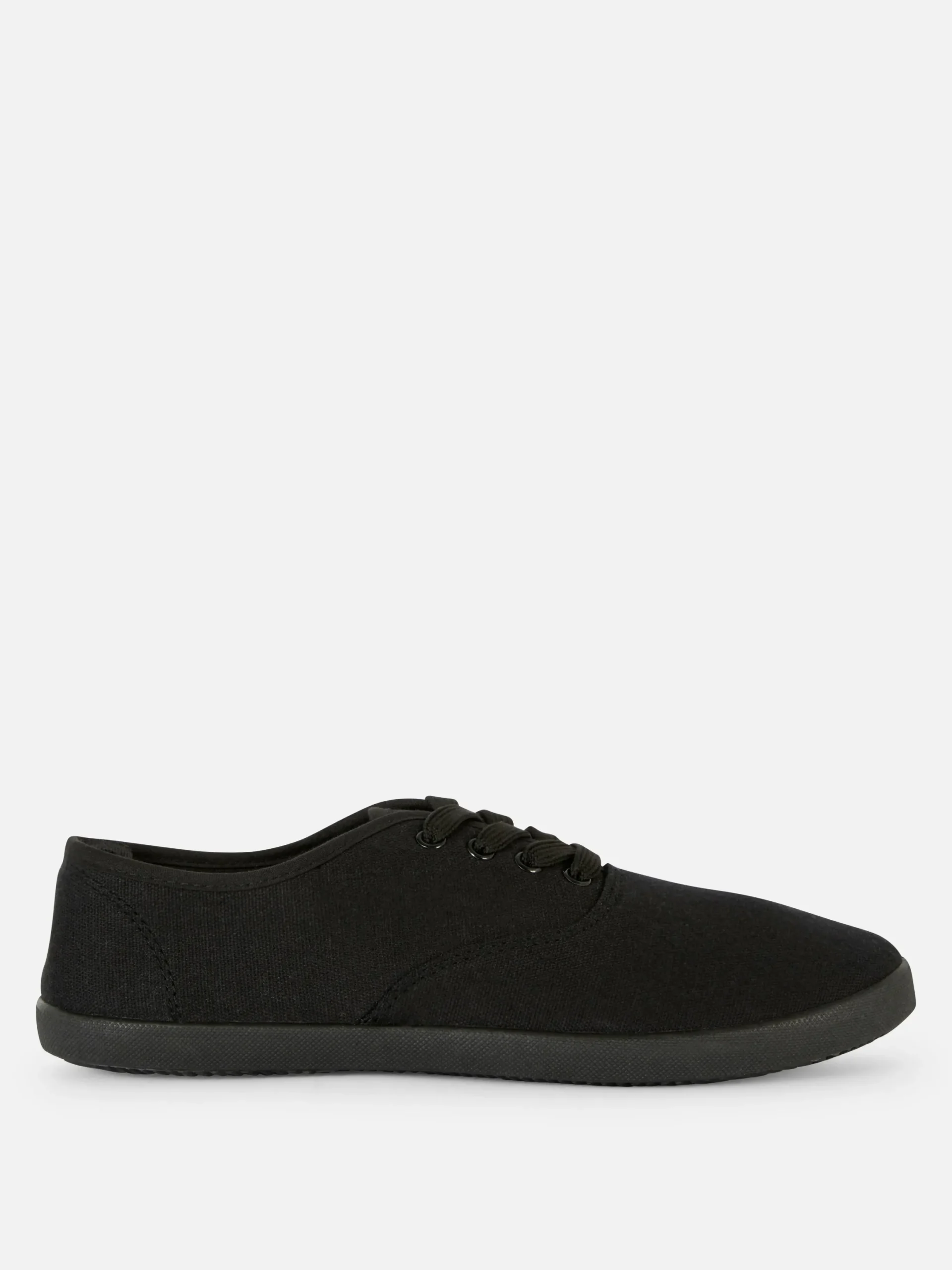 Baskets|Primark Baskets En Toile à Lacets Noir