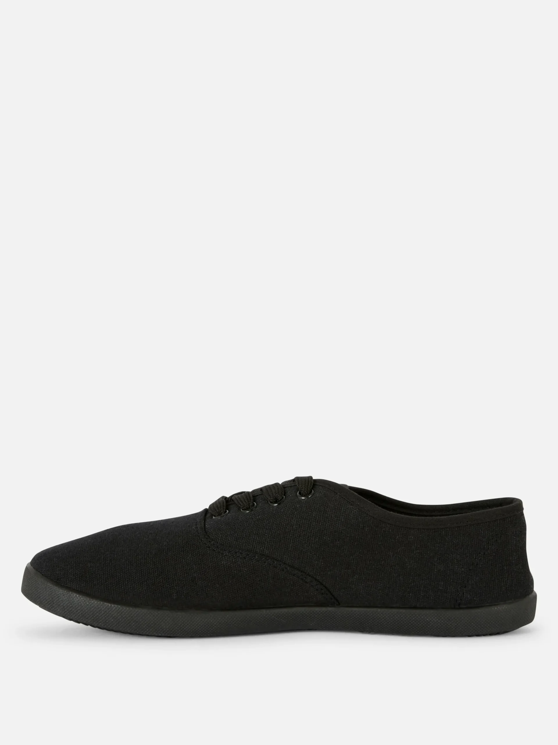 Baskets|Primark Baskets En Toile à Lacets Noir