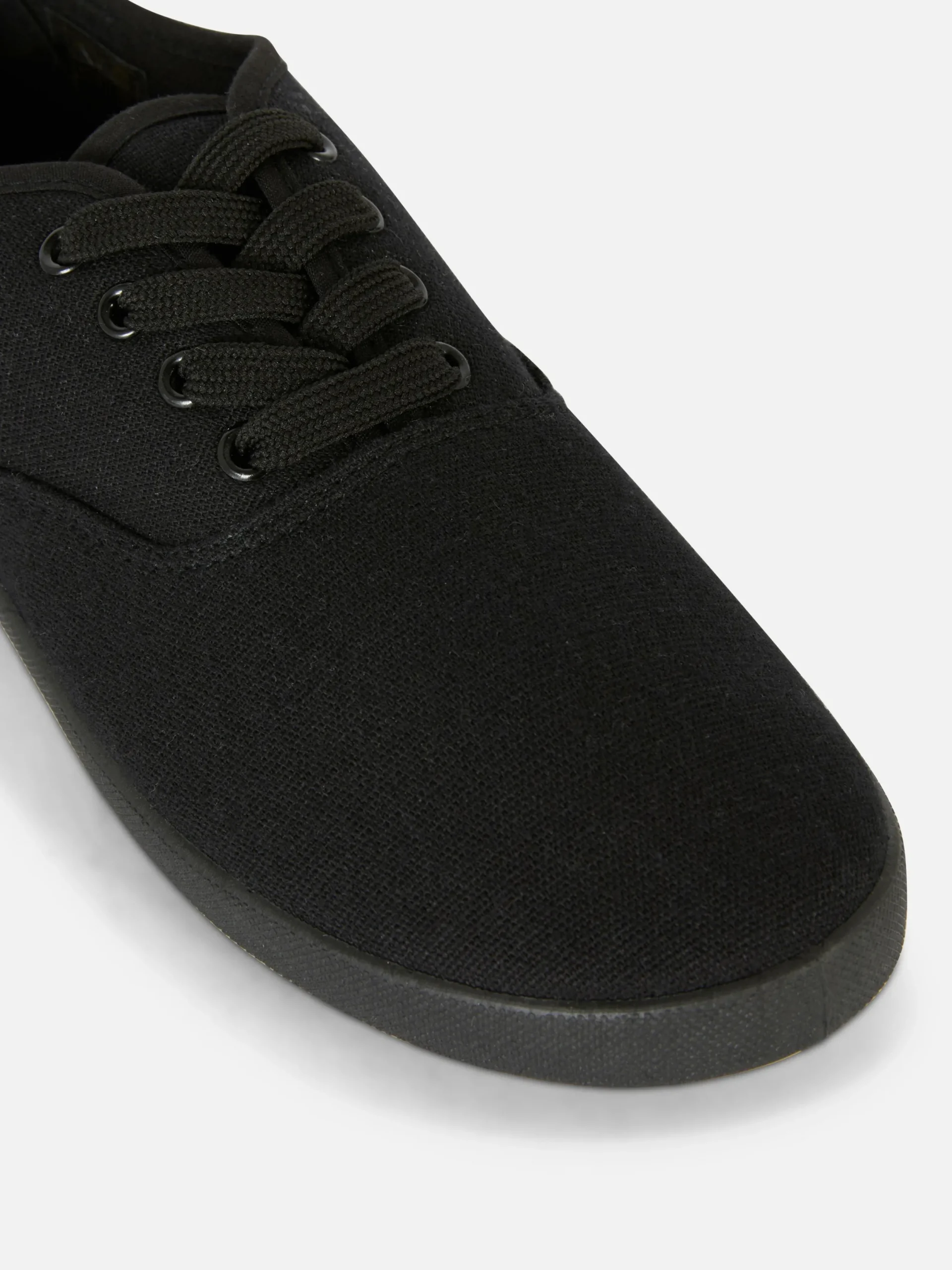 Baskets|Primark Baskets En Toile à Lacets Noir