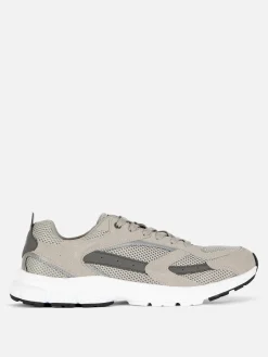 Baskets|Vêtements De Sport|Primark Baskets Sport à Empiècement En Maille Gris