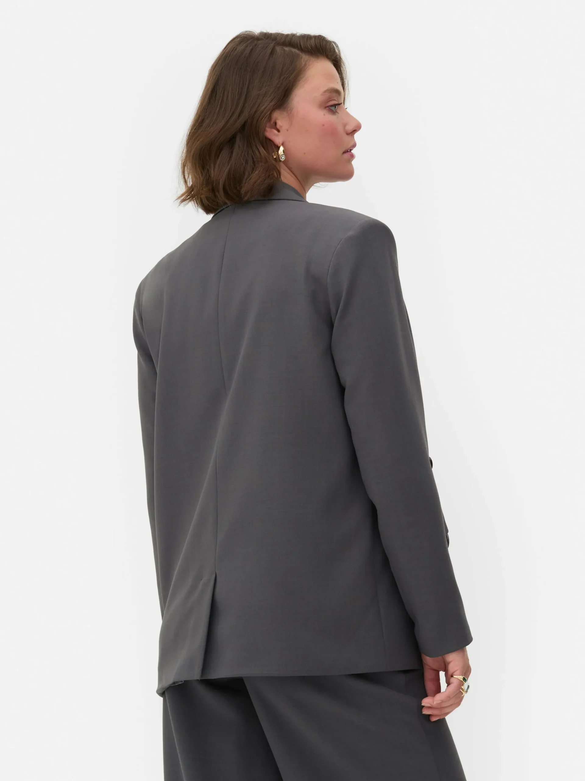 Blazers|Primark Blazer Oversize à Boutonnage Croisé Rita Ora Anthracite