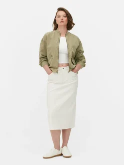 Manteaux Et Vestes|Primark Blouson Bomber Cargo Court Kaki