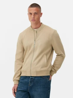 Manteaux Et Vestes|Primark Blouson Bomber En Suédine Fauve
