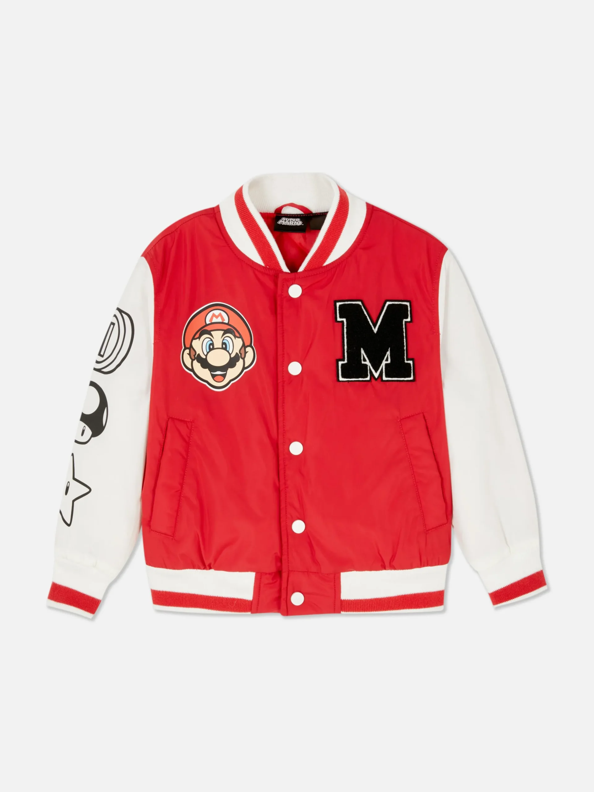 Manteaux Et Vestes|Primark Blouson Bomber Super Mario Rouge